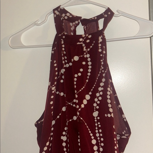 SHEIN L Strapless Burgundy Ruffle Cocktail Dress A-Line - Picture 4 of 5